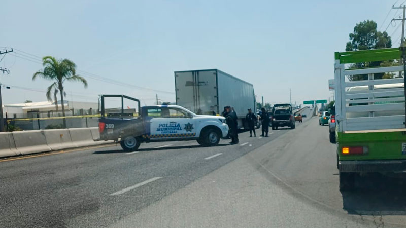 Trailero recibe disparo en el rostro durante intento de asalto en la Salamanca-Celaya 