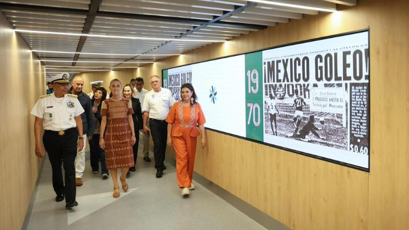 Sheinbaum entrega primera fase de remodelación del AICM; inversión asciende a 6 mil 500 mdp 