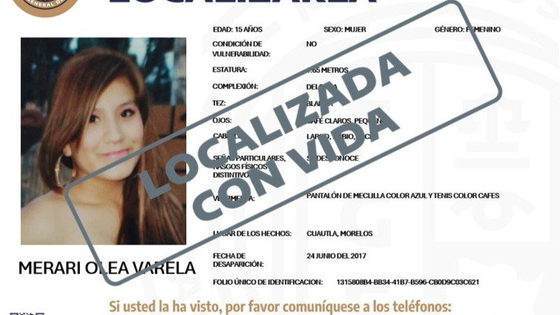 La esperanza venció al tiempo: localizan con vida a Merari tras nueve años desaparecida en Morelos 