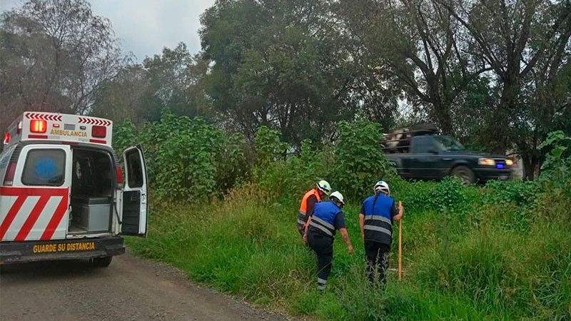 En Huiramba, Michoacán: Fallece motociclista tras accidentarse  