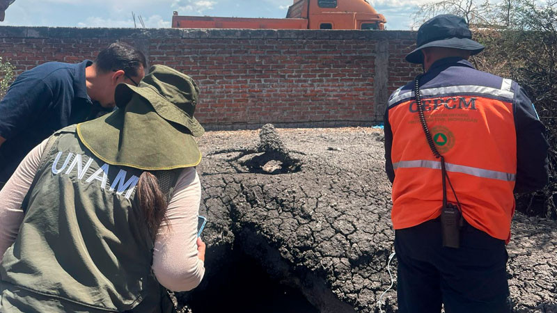 Fenómeno en Ixtlán no es un volcán activo; autoridades de PC mantienen vigilancia 