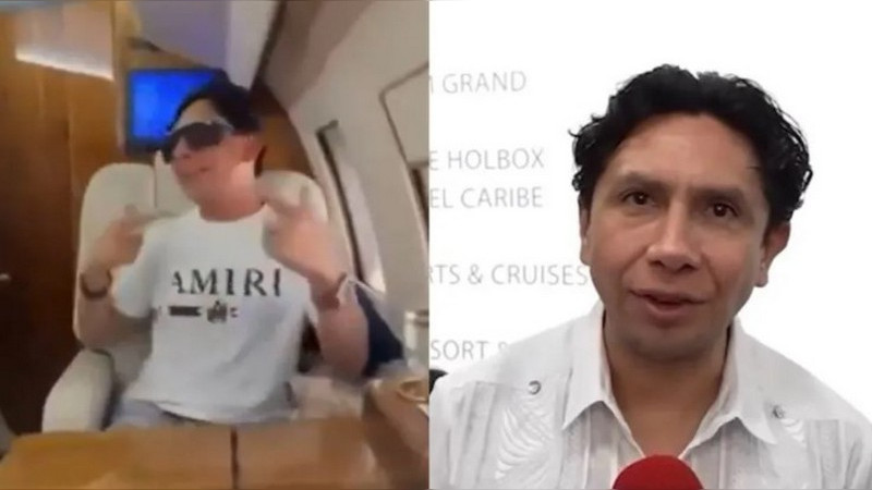 Regidor de Morena en Tulum desata polémica por viajar en jet privado y presumir lujos en redes 