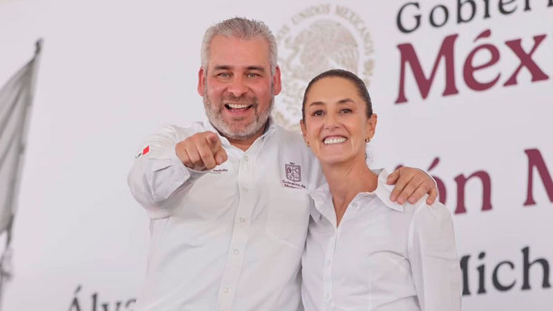 Con Sheinbaum sigue el respaldo incondicional para Michoacán: Bedolla  