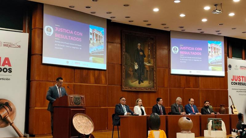 Justicia con resultados: Se dispara 136% la operatividad del sistema penal en Michoacán 