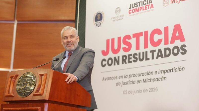 Ubica México Evalúa a Michoacán como líder nacional en el combate a la impunidad: Bedolla 