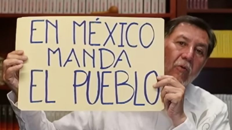 “En México manda el pueblo”: Noroña llama a colocar carteles en apoyo a Morena y la soberanía 