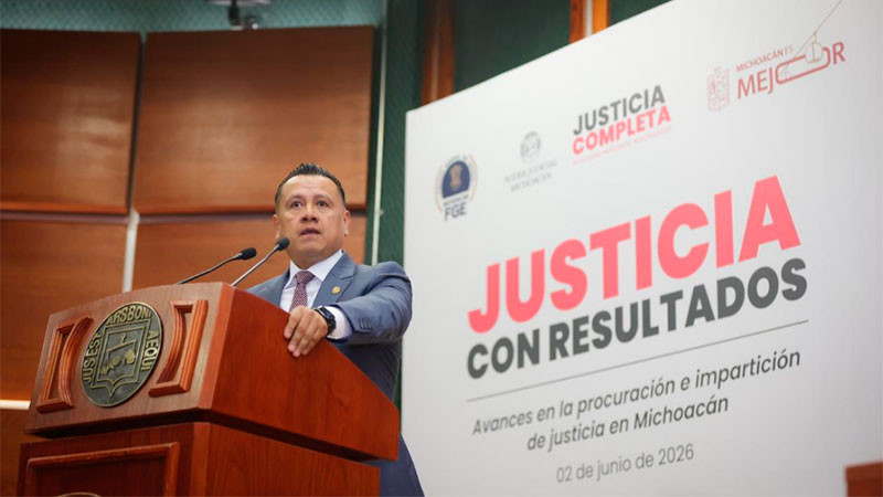 Torres Piña reporta avances en combate a la impunidad y fortalecimiento de la procuración de justicia en Michoacán 