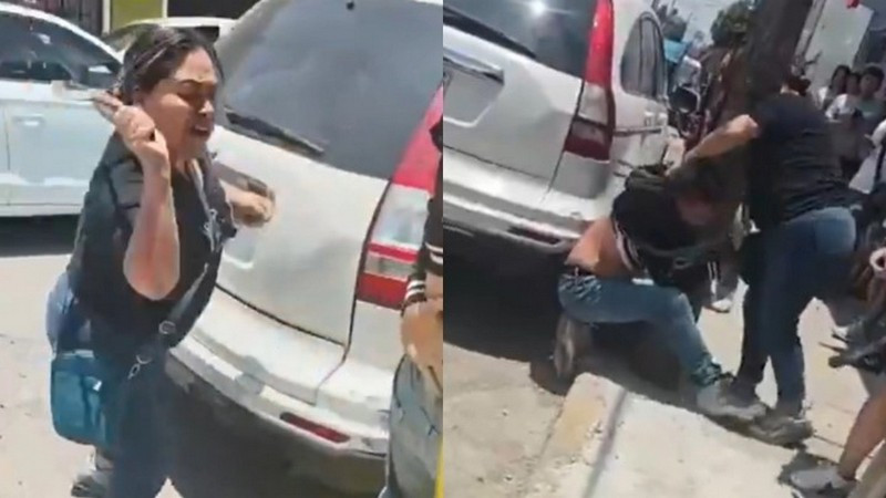 Madre regaña a cinturonazos a presunto ladrón tras ser amarrado por vecinos en el EdoMex 