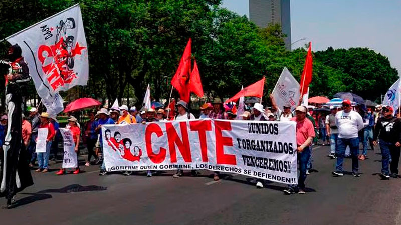 Federación entregará en julio análisis sobre situación laboral de eventuales: CNTE 