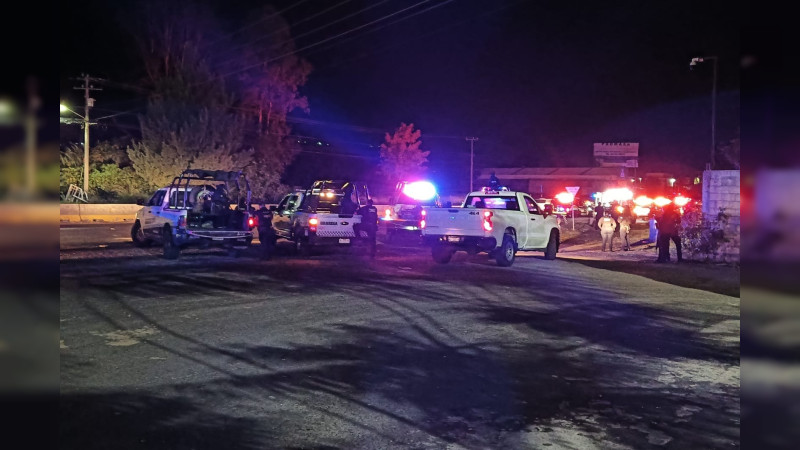 Enfrentamiento armado en Uruapilla deja dos heridos y desata fuerte operativo en la zona sur de Morelia, Michoacán 