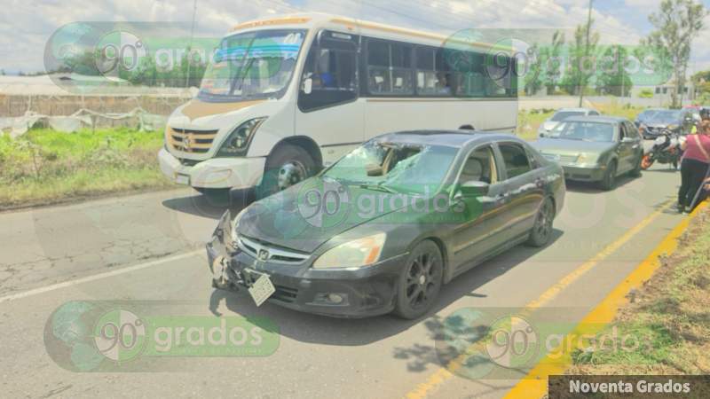 Atropellan a ciclista en Zamora, Michoacán