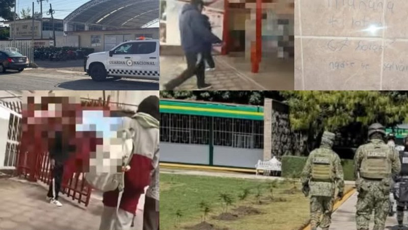 "Tiroteo mañana": alerta en escuela de Chihuahua por amenaza escrita en baño 