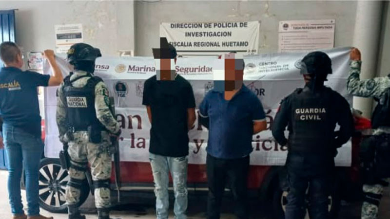 En Huetamo, Michoacán Viajaban en un carro robado y fueron detenidos por la Guardia Civil  