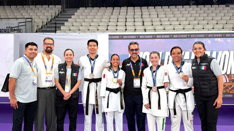 México conquista cuatro medallas en el Grand Prix Mundial de Para Taekwondo en Roma 