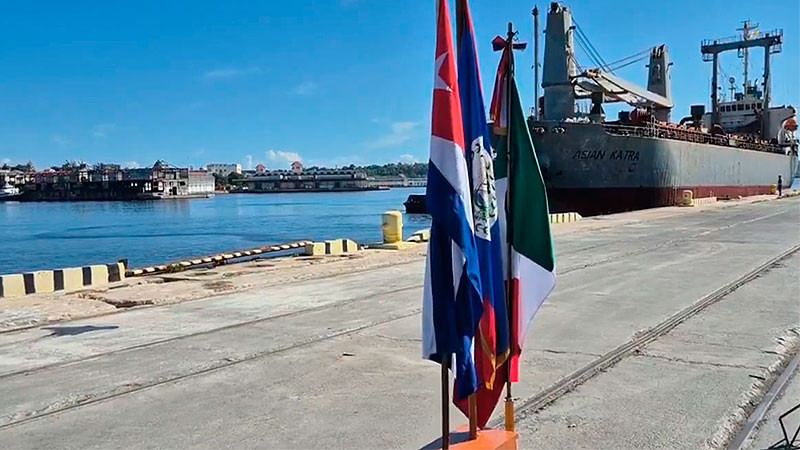 Agradece Cuba la ayuda humanitaria enviada de México y Belice  