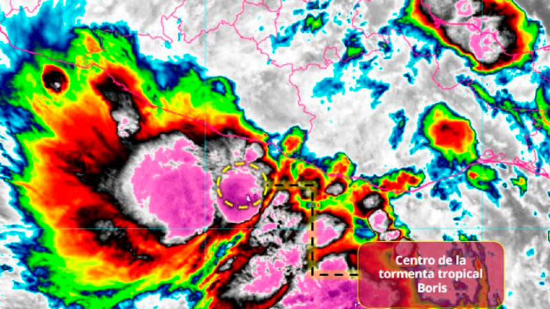 Se forma la tormenta tropical "Boris" en el Pacífico 