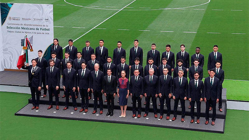 "Que su ejemplo inspire a millones de mexicanos": Sheinbaum abandera a la Selección Mexicana rumbo al Mundial 2026 