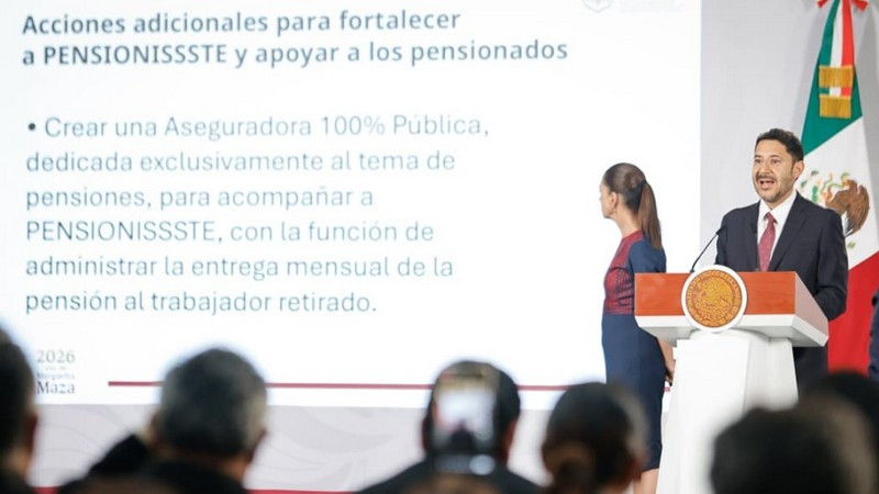 Propone ISSSTE creación de aseguradora pública para favorecer pensiones más justas para maestras y maestros: Martí Batres 