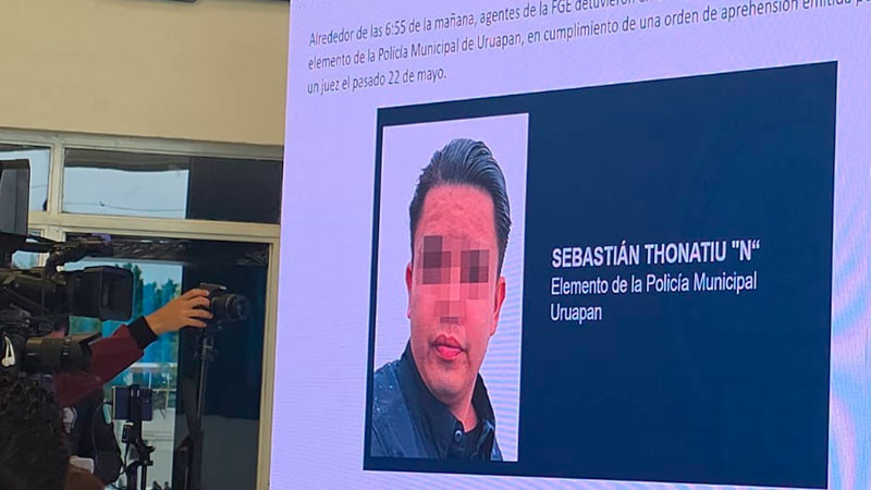 Por extorsión agravada, detienen a Policía Municipal de Uruapan, Michoacán  