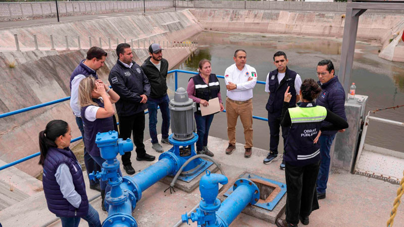 Cárcamos de Corregidora registran un 85% de avance en su mantenimiento 