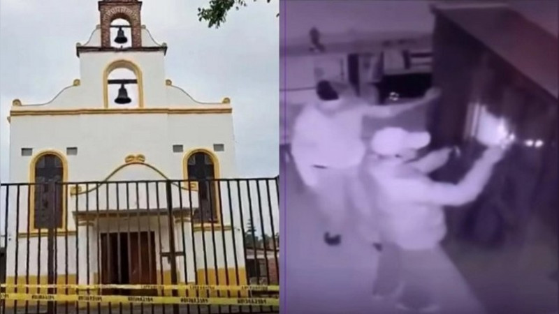 Roban casi 300 mil pesos de limosnas en iglesia de Tlajomulco; cámaras captan a los responsables 