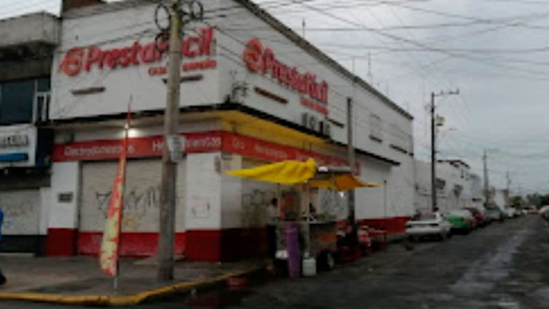 Asaltan negocio de empeño en Morelia, Michoacán; se llevan 300mp 
