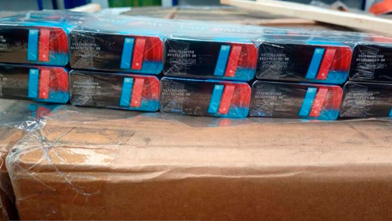 Incautan 1.2 millones de cigarros piratas en el AICM 