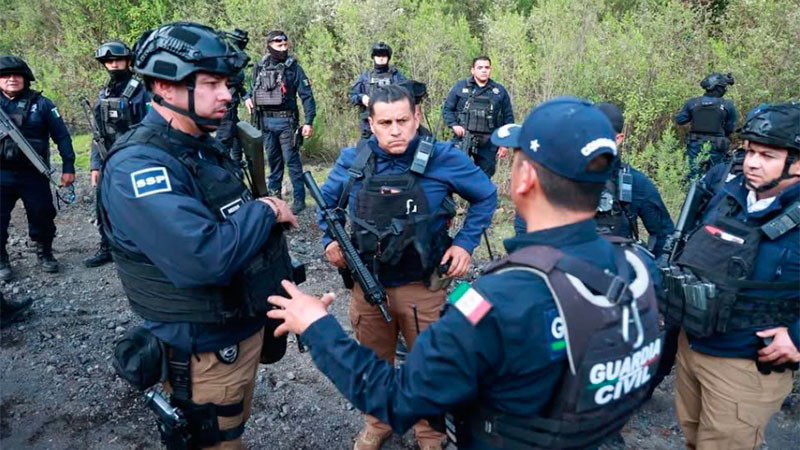 Asegura la SSP armas en Nahuatzen, Michoacán, tras ataque armado que dejó 5 policías muertos 