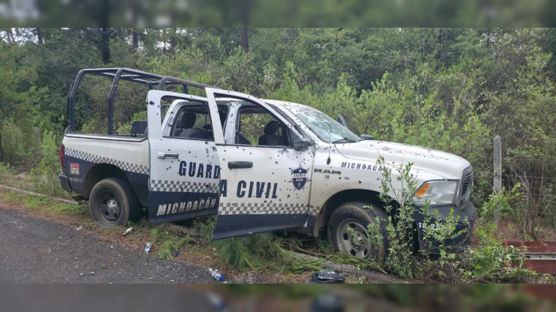 Identifican a los policías caídos y heridos tras la emboscada a la Guardia Civil Michoacán en Nahuatzen; tres luchan por su vida 