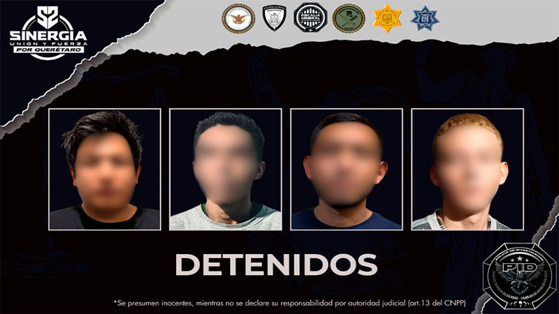 Cateos de Sinergia permiten cumplimentar cuatro órdenes de aprehensión por delitos sexuales, violencia familiar y violencia de género 