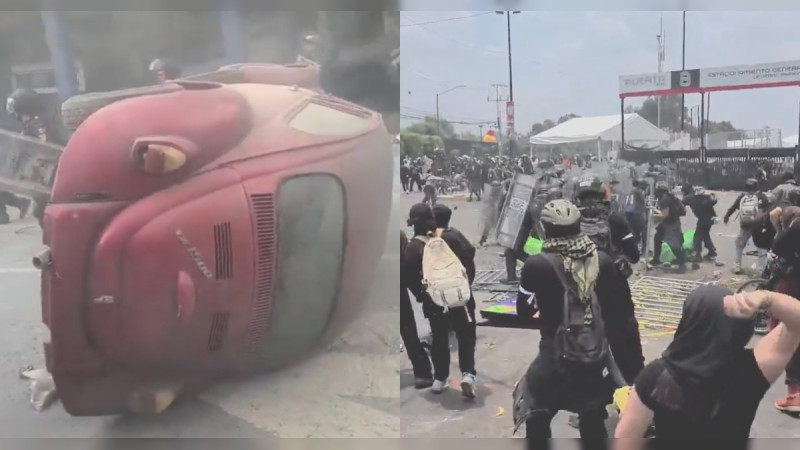 Entre petardos, protestas y bloqueos se vive la inauguración del Mundial en la Ciudad de México 