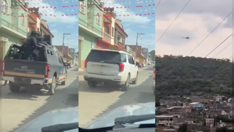 Irrumpen federación y estado con mega operativo tierra - aire en Coeneo, Michoacán, trasciende captura de directora de seguridad y 7 agentes por nexos con Jalisco 