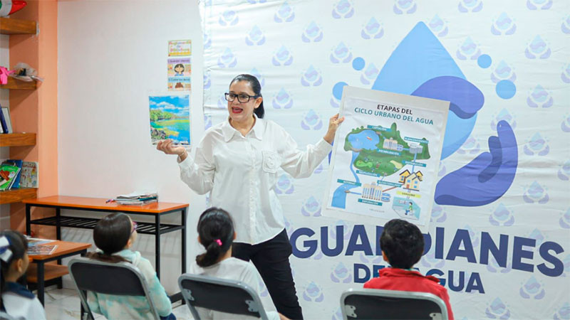 Promueve Adolfo Torres la cultura del cuidado del agua entre la niñez moreliana 