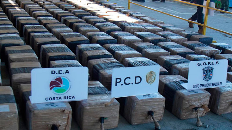 Costa Rica registra decomiso histórico de estupefacientes con apoyo de EEUU 