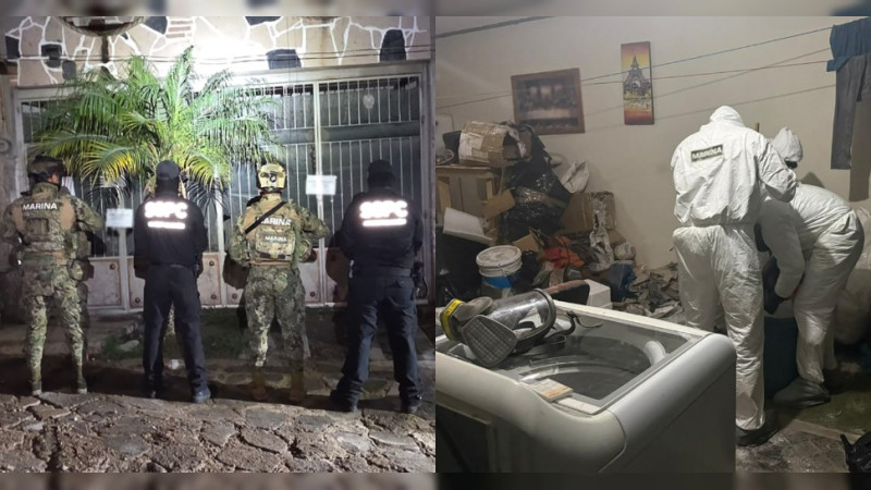 Desmantelan laboratorio clandestino en Zapopan, Jalisco; aseguran mortal estupefaciente y precursores para elaborar otros 