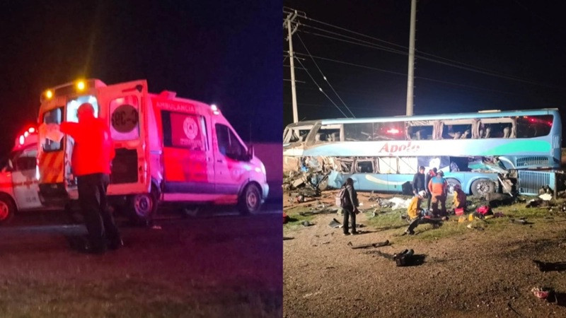 Tragedia en Guanajuato: aparatoso choque entre tráiler y autobús de pasajeros deja cuatro muertos y 11 lesionados 