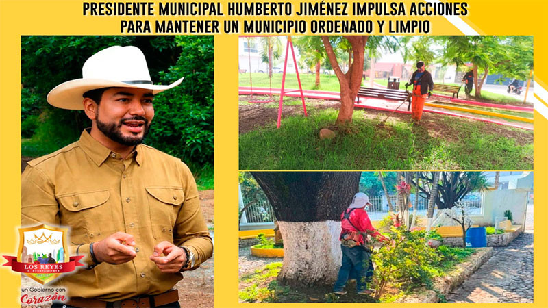 Humberto Jiménez impulsa acciones para mantener un municipio ordenado y limpio  
