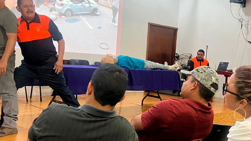 Fortalece Sectur profesionalización en primeros auxilios del sector turístico de Apatzingán 