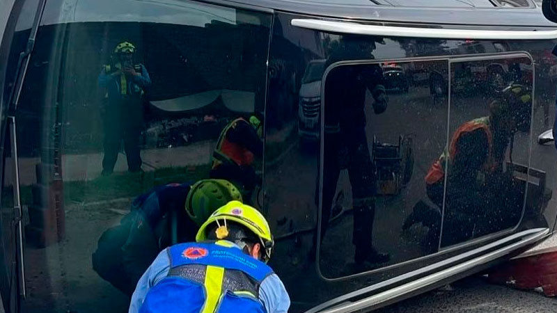 Una persona lesionada en volcadura en la colonia Las Américas de Querétaro capital 