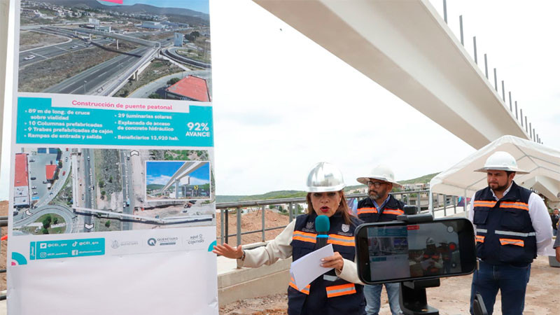 CEI construirá puente peatonal en la zona de Santa Fe de Querétaro 