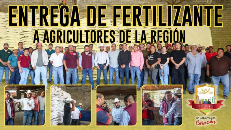 Humberto Jiménez apoya al sector agrícola productor de caña con entrega fertilizante 
