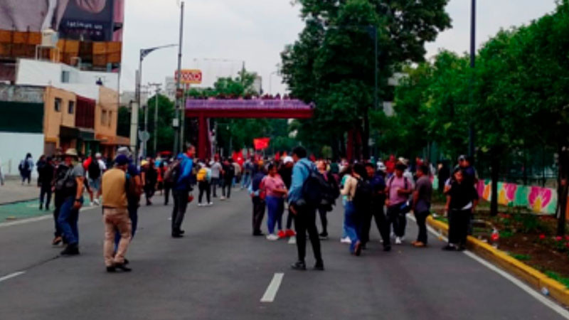 CNTE y más grupos avanzarán hacia el Estadio CDMX, previo al Colombia-Uzbekistán 