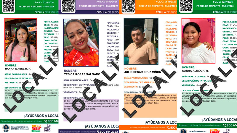 Sana y salva localizan a familia reportada como desaparecida en el trayecto Zihuatanejo-Mazamitla 