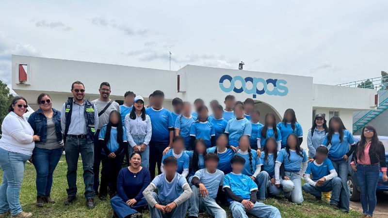 Adolfo Torres fortalece la cultura del agua con estudiantes del Cobaem 
