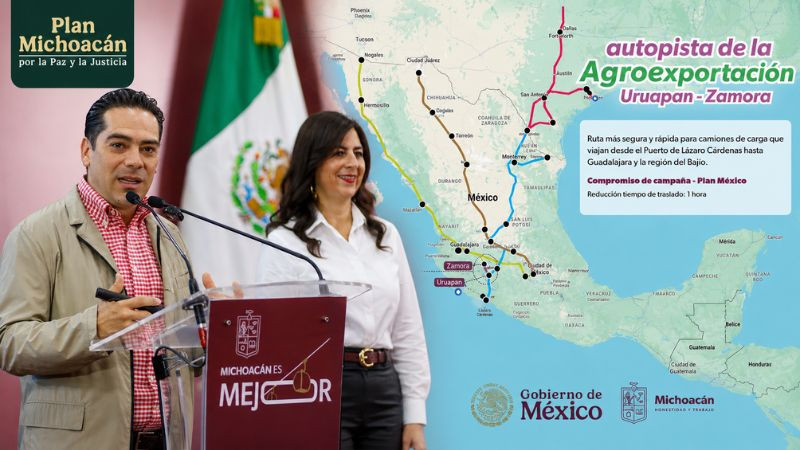 Autopista de la Agroexportación ahorrará una hora entre Uruapan y Zamora: Rogelio Zarazúa 