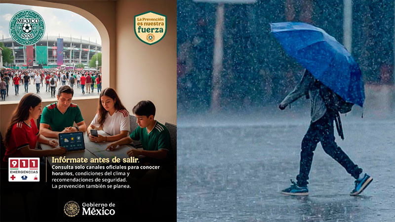 Protección Civil llama a asistentes del partido en el Estadio Ciudad de México a extremar precauciones por pronóstico de lluvias 