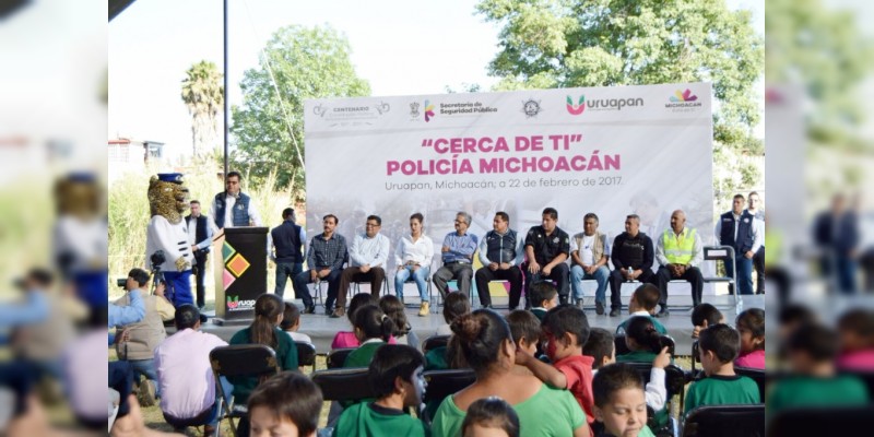 Implementa SSP en Uruapan el programa "Cerca de Ti" Policía Michoacán 