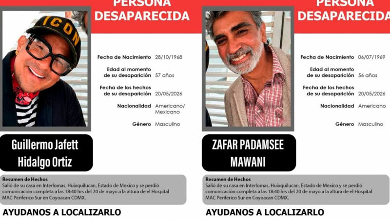 Localizan sin vida en el Edomex a estadounidenses reportados como desaparecidos 