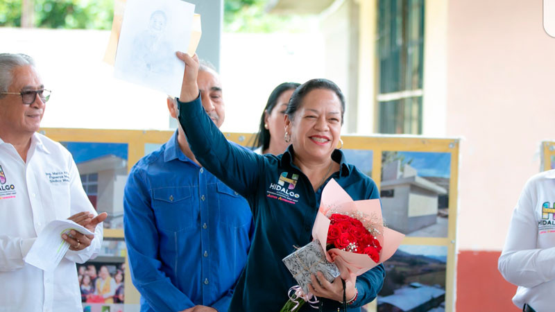 Jeovana Alcántar inaugura la Techumbre de la Telesecundaria de la Colonia Benito Juárez 