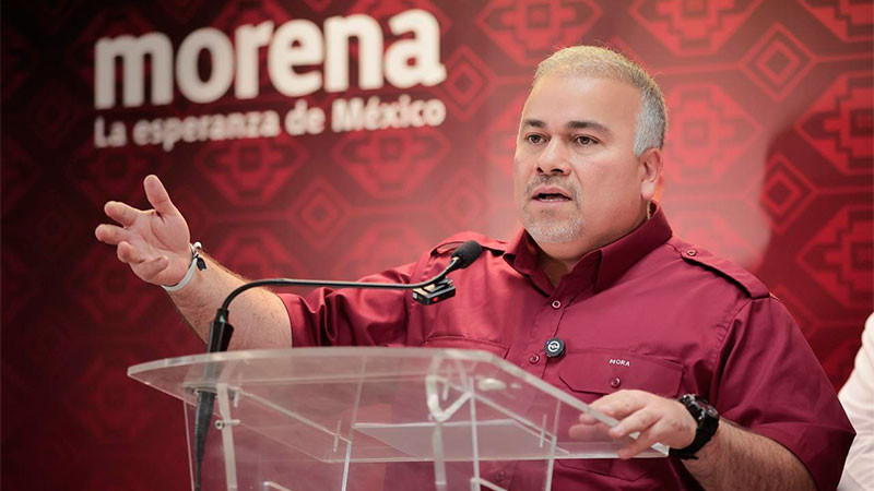 Morena Michoacán rechaza decisión autoritaria del INE contra el árbitro electoral local: Jesús Mora  